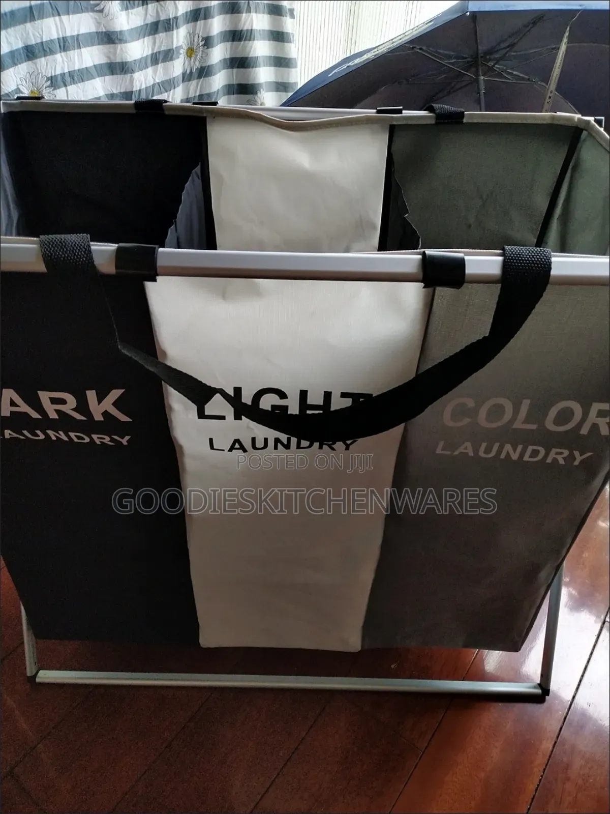 3 Sections Laundry Bag / Laundry Basket