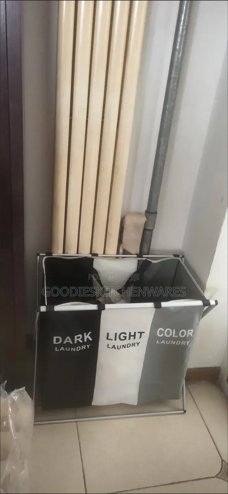 3 Sections Laundry Bag / Laundry Basket