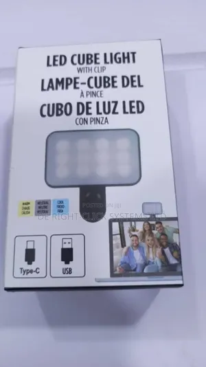 Led Cube Selfie Light With Clip