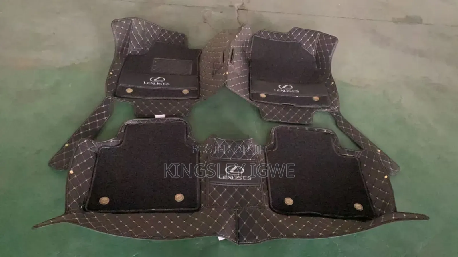 7d Double Layer Leather Foot Mat Lexus Es
