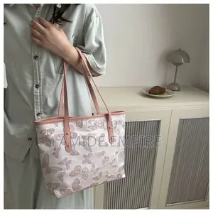 Embroidered Butterfly Tote Bag