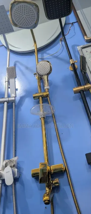 Golden Standing Shower