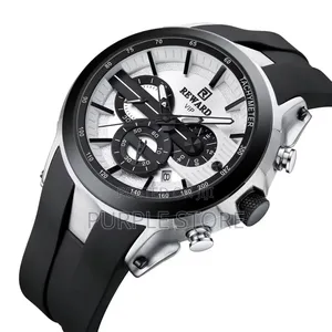 Rewardvip Solid Quality Chronograph Watches Silicone Strap