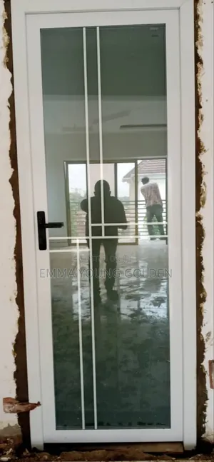 Glass Aluminum Tampered Toilet Door