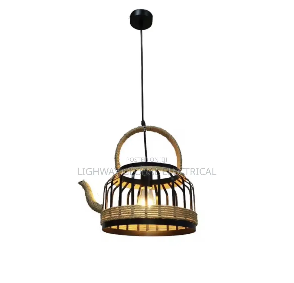 Kettle Design Basket Pendant Light