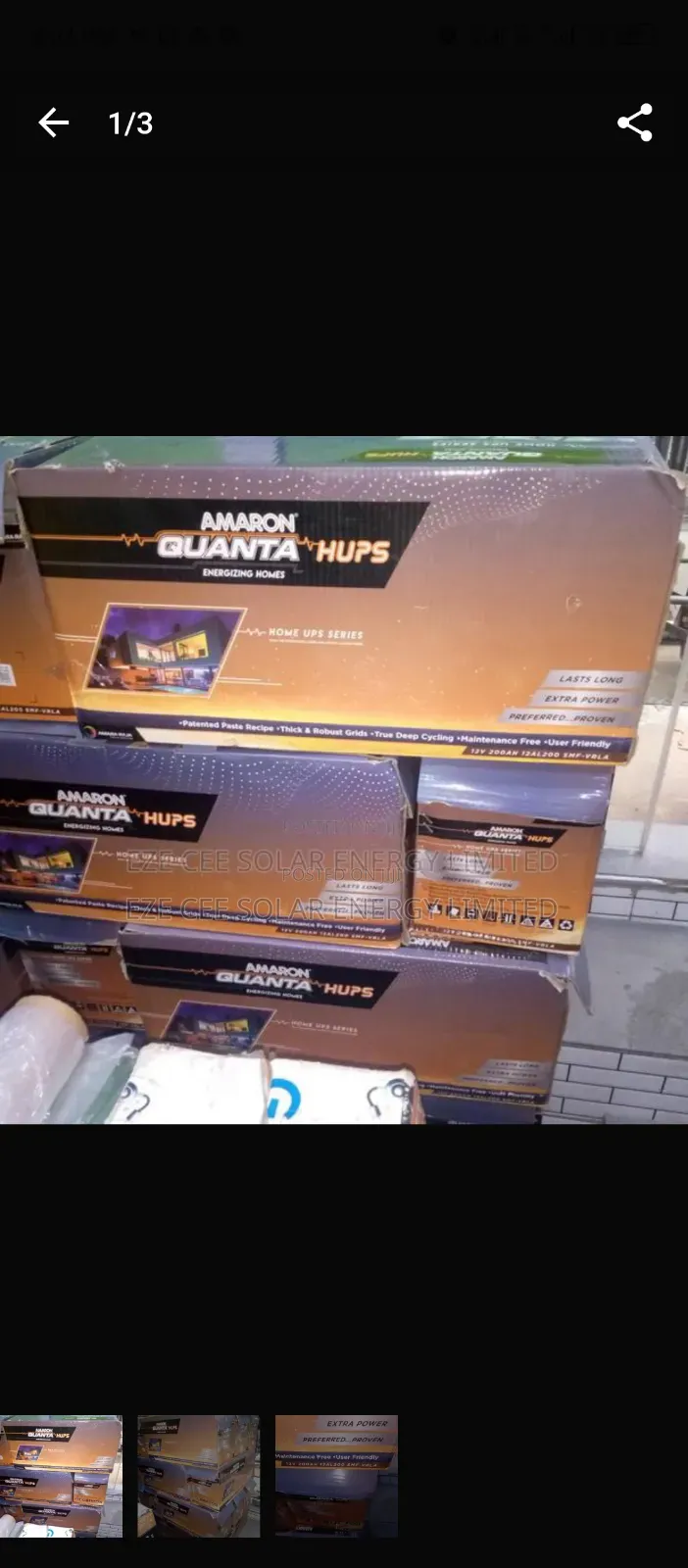 Amaron Quanta Iron Battery