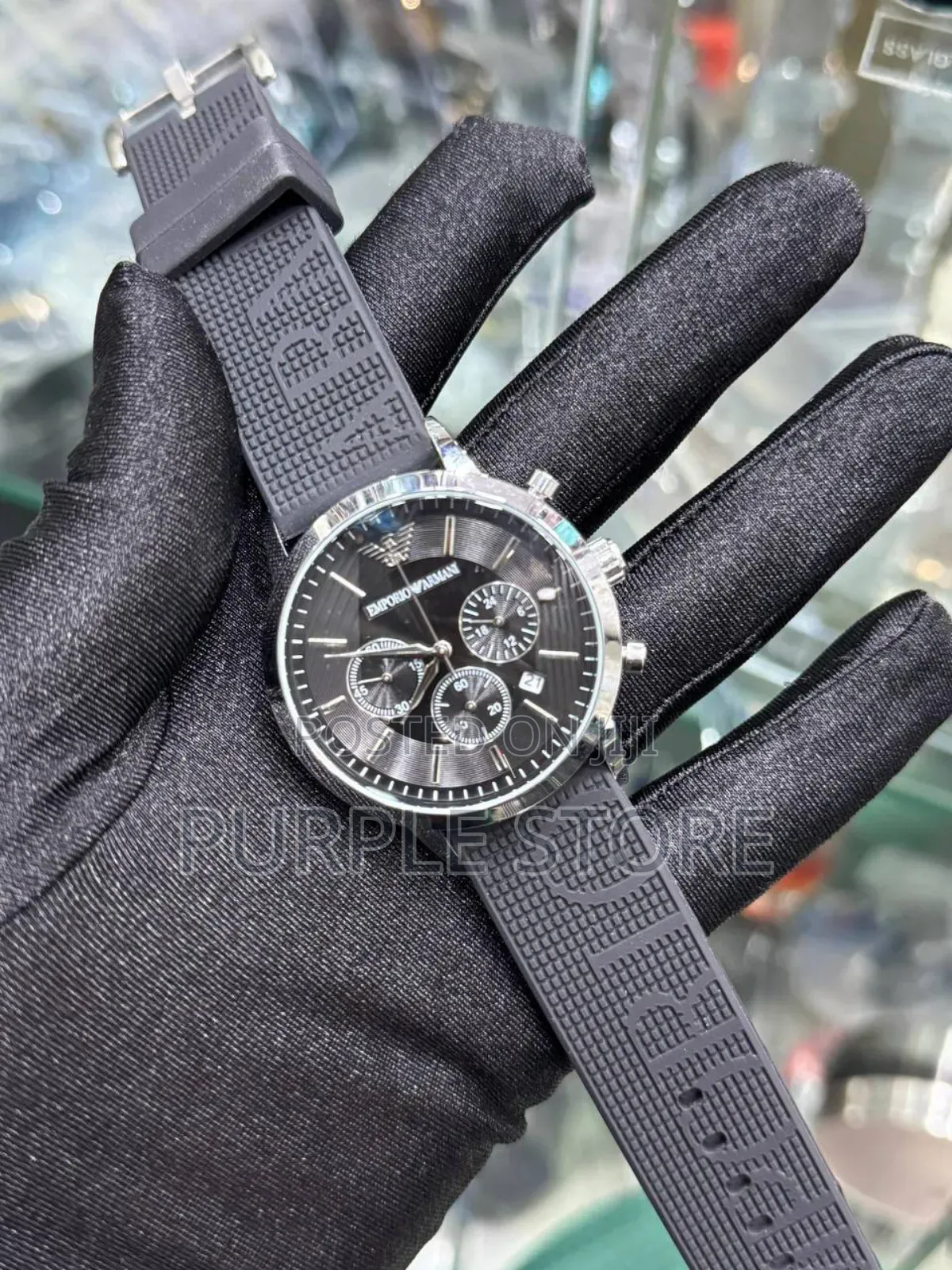 Emporio Armani Active Chronograph Rubber Strap