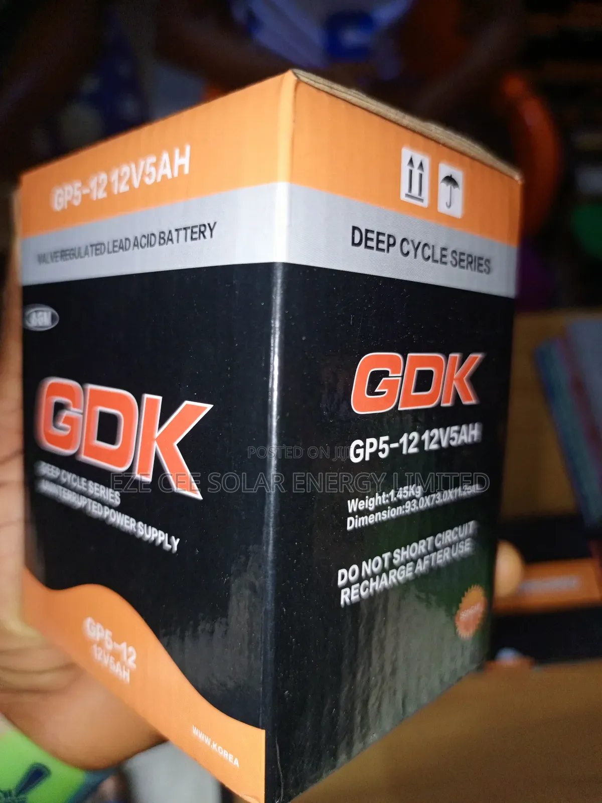 12v 5ah Gel Battery