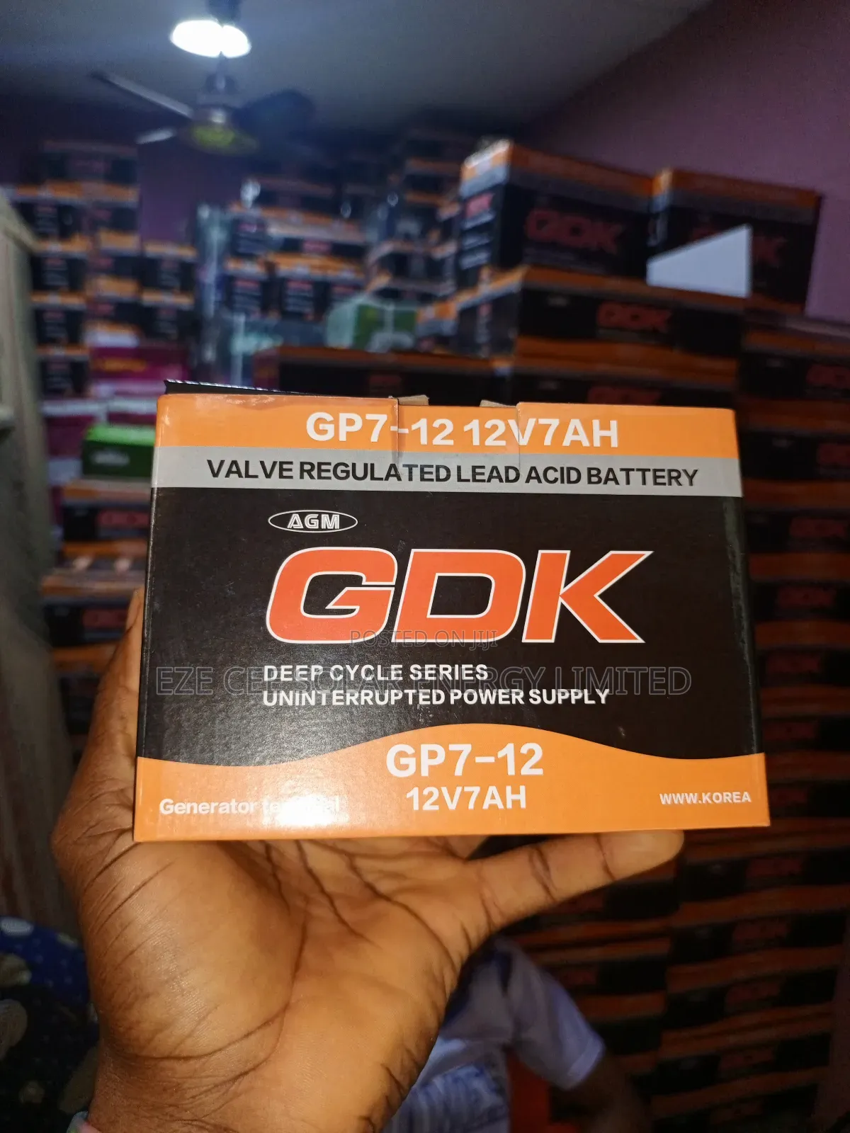 12v 7ah Gel Battery
