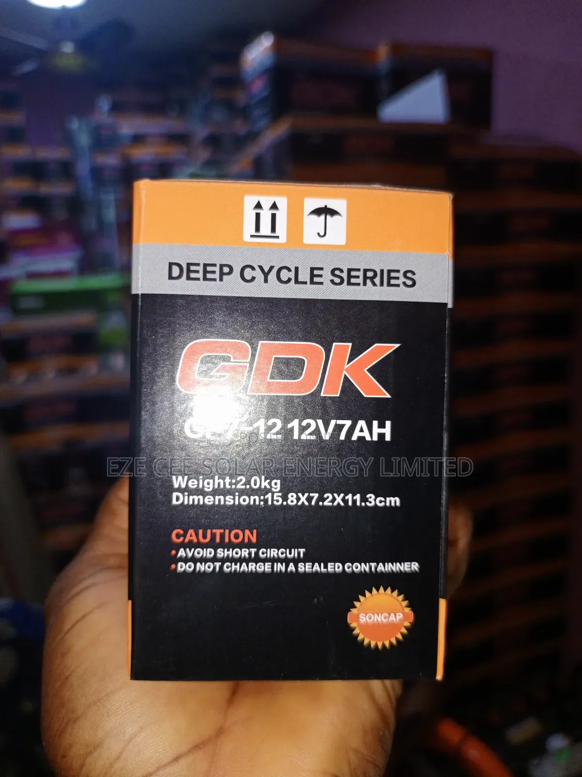 12v 7ah Gel Battery