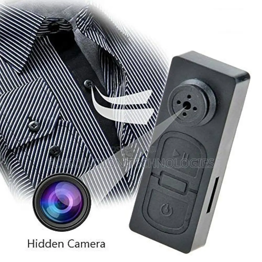 Spy Hidden Camera Hd S918 CCTV Button Camera With Sd Card Slot