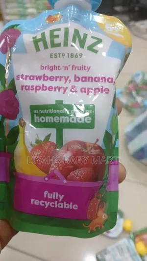 Heinz by Nature Strawberry. Banana. Raspberry Apple 6+ Months 100 G