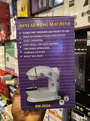 Homevibe Mini 2-Speed Portable Sewing Machine - White/Purple