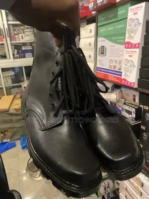Men's Leather Military Tactical Combat High-Top Boots