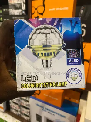 Disco Party Light 6led Dazzle Colour Led Color Rotating Lamp