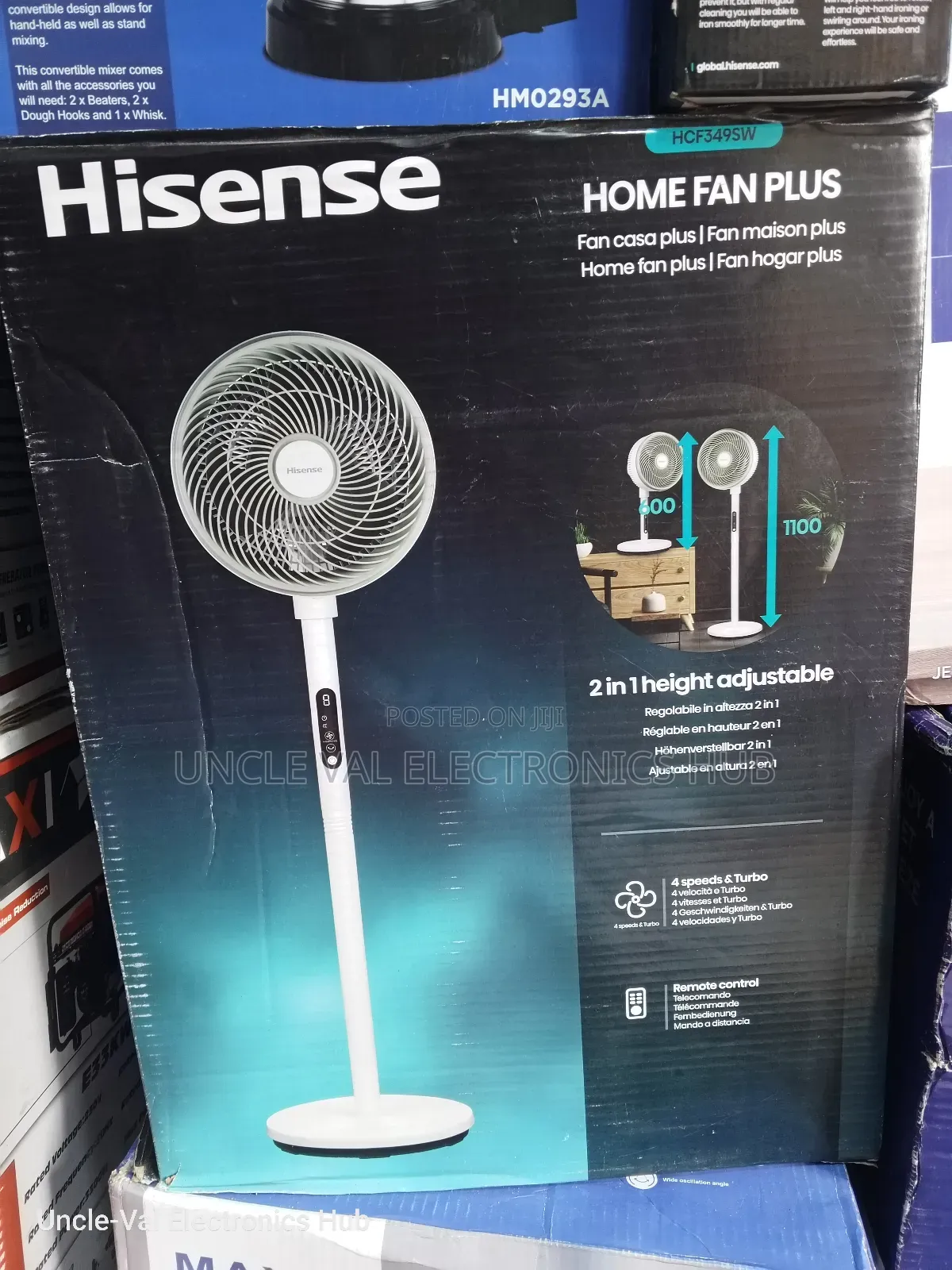 Hisense Stand Fan (2 In 1 Height Adjustable)