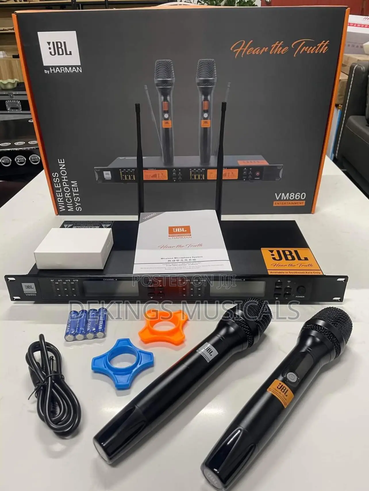 Jbl Vm-860 Wireless Microphone With Frequency Selector