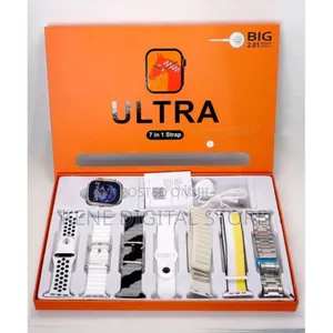 ​Ultra 7in1 Smartwatch Health Tracker 7 Interchangeable Straps