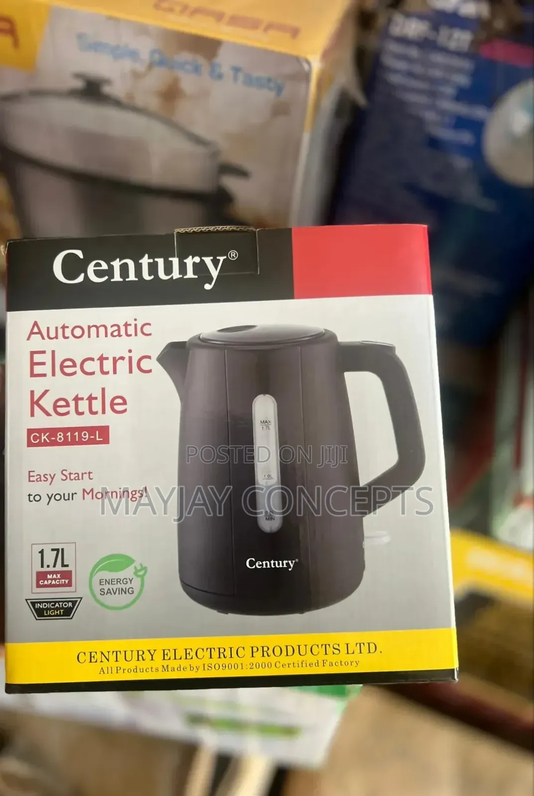Century Automatic Electric Kettle-1.7litre●Energy Saving●Indicator