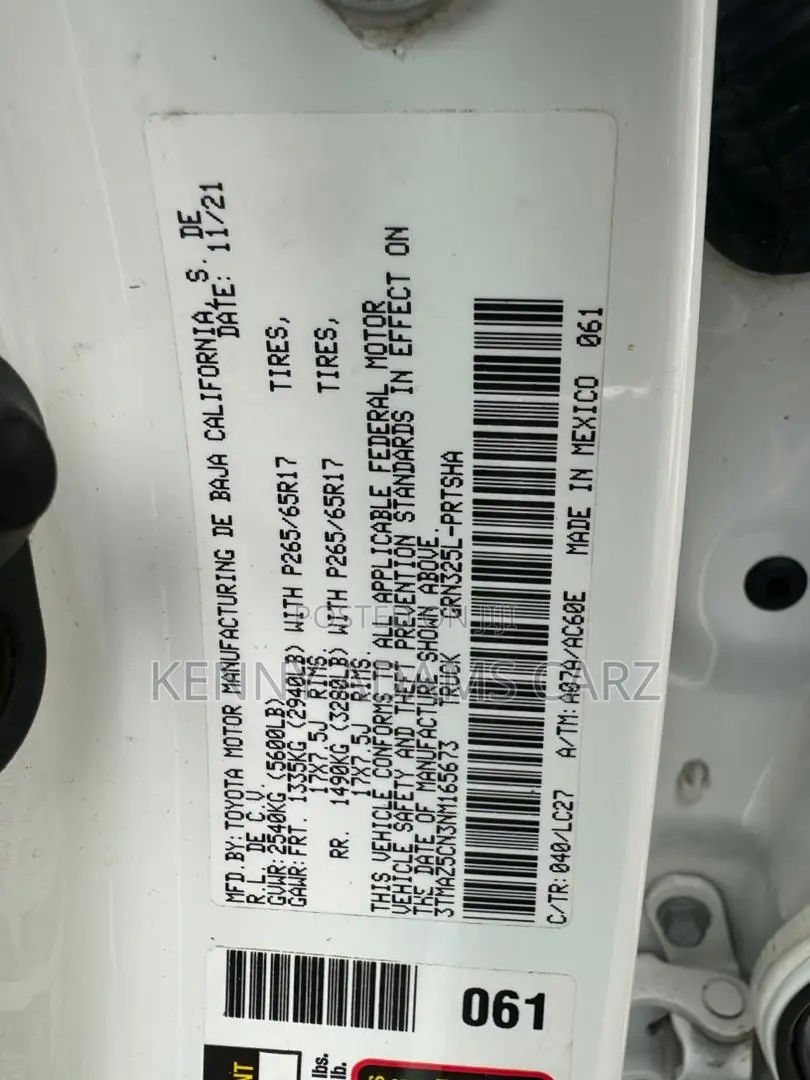 Toyota Tacoma TRD Sport 2022 White