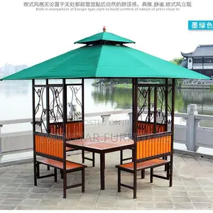 Modern Outdoor Table and Chairs With Canopy