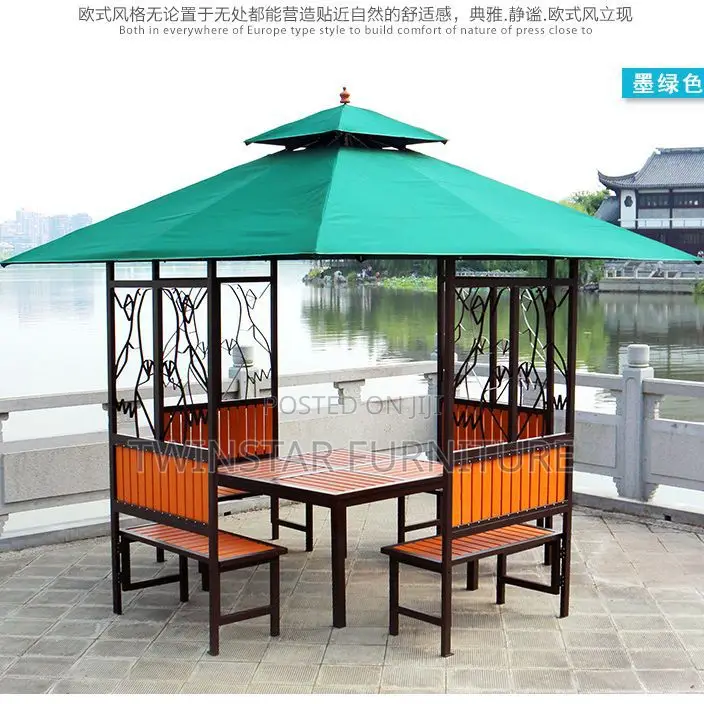Modern Outdoor Table and Chairs With Canopy