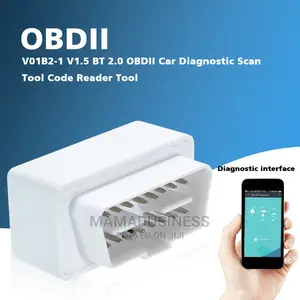 OBDII Auto Diagnostic Car Scanner Tool Code Reader - White