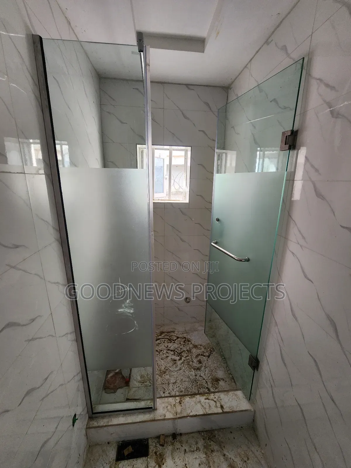 Half Frosted Shower Glass