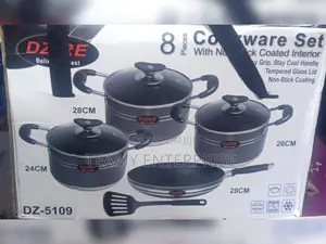 Dzire 8 Piece Set Non-Stick Cooking Pot Set and Frying Spatula Dz-5109
