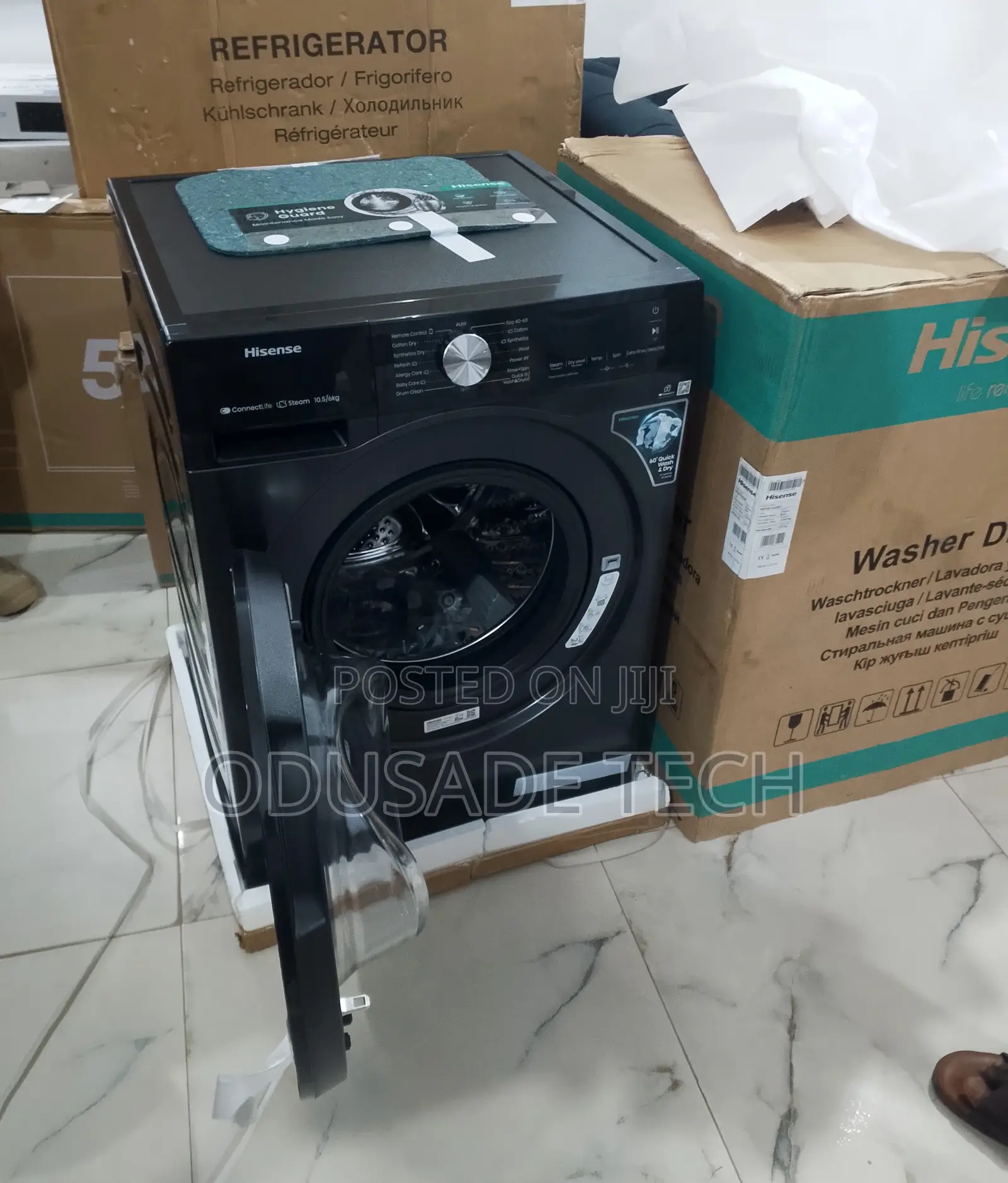 Spacious Hisense 10.5kg Front Loader – Stylish Look