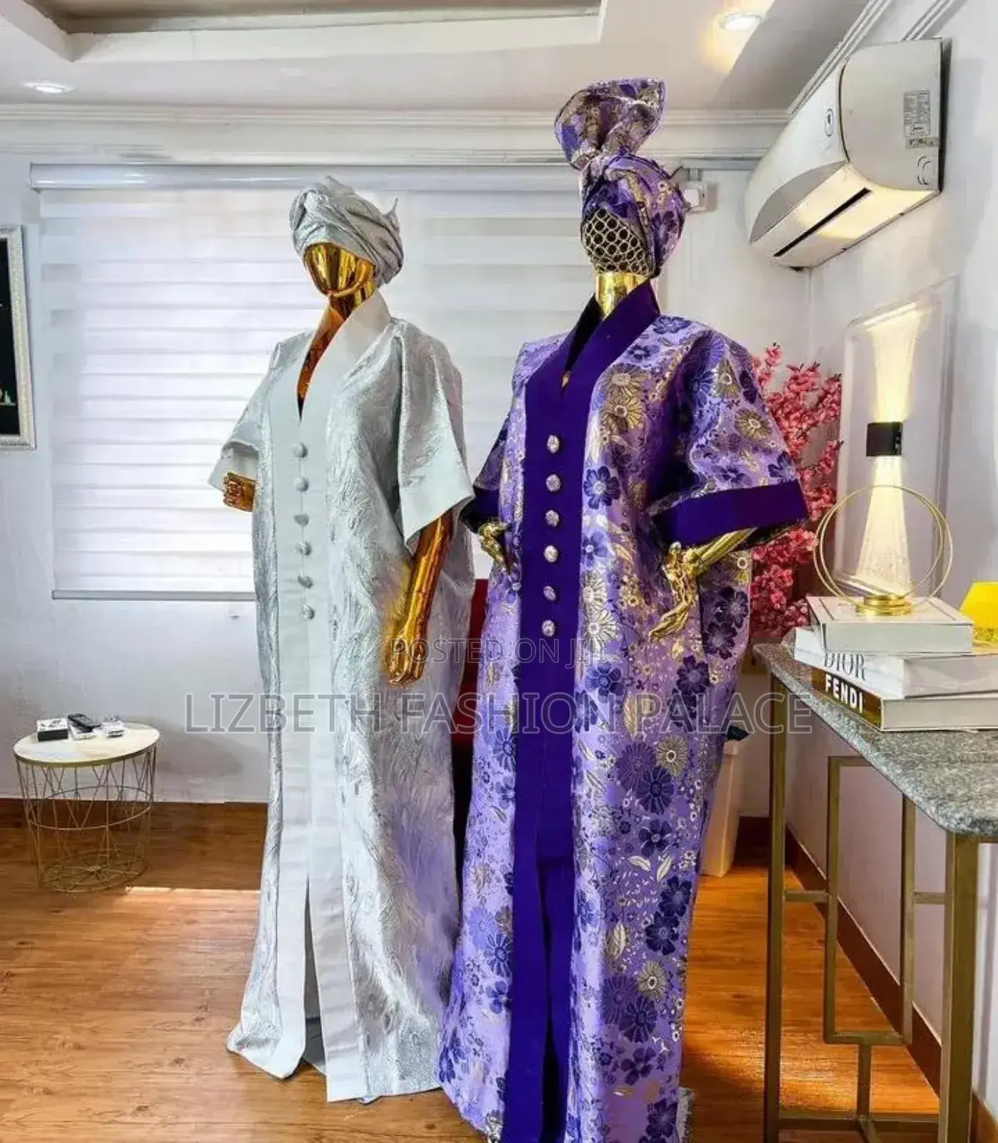 Damask/Brocade Boubou Gown