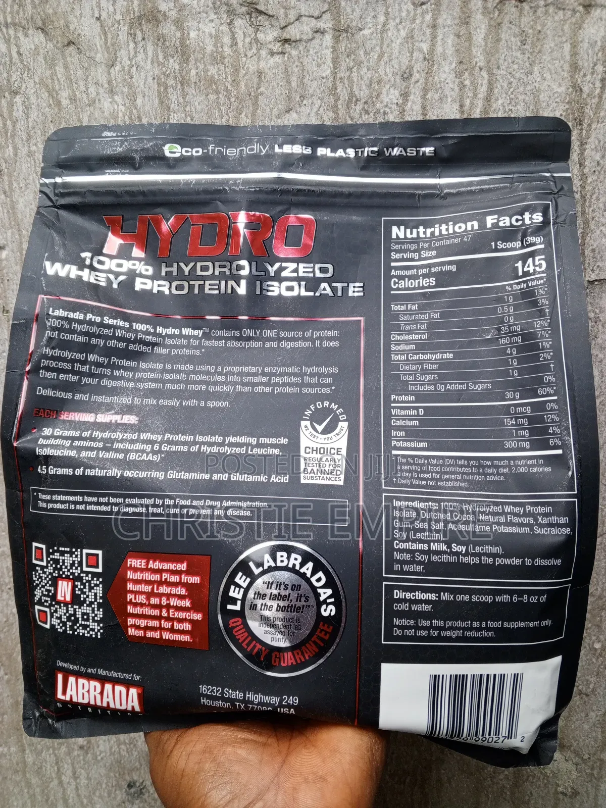 Labrada Hydro Whey Protein Isolate