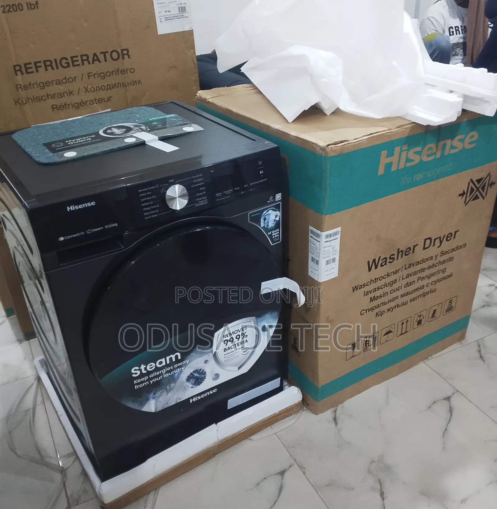 Hisense 10.5kg Front Load Washer – Quiet Efficient