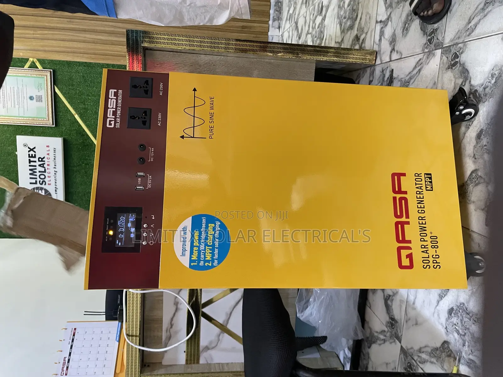 800va Qasa Solar Generator With 350w Solar Panels 2pcs