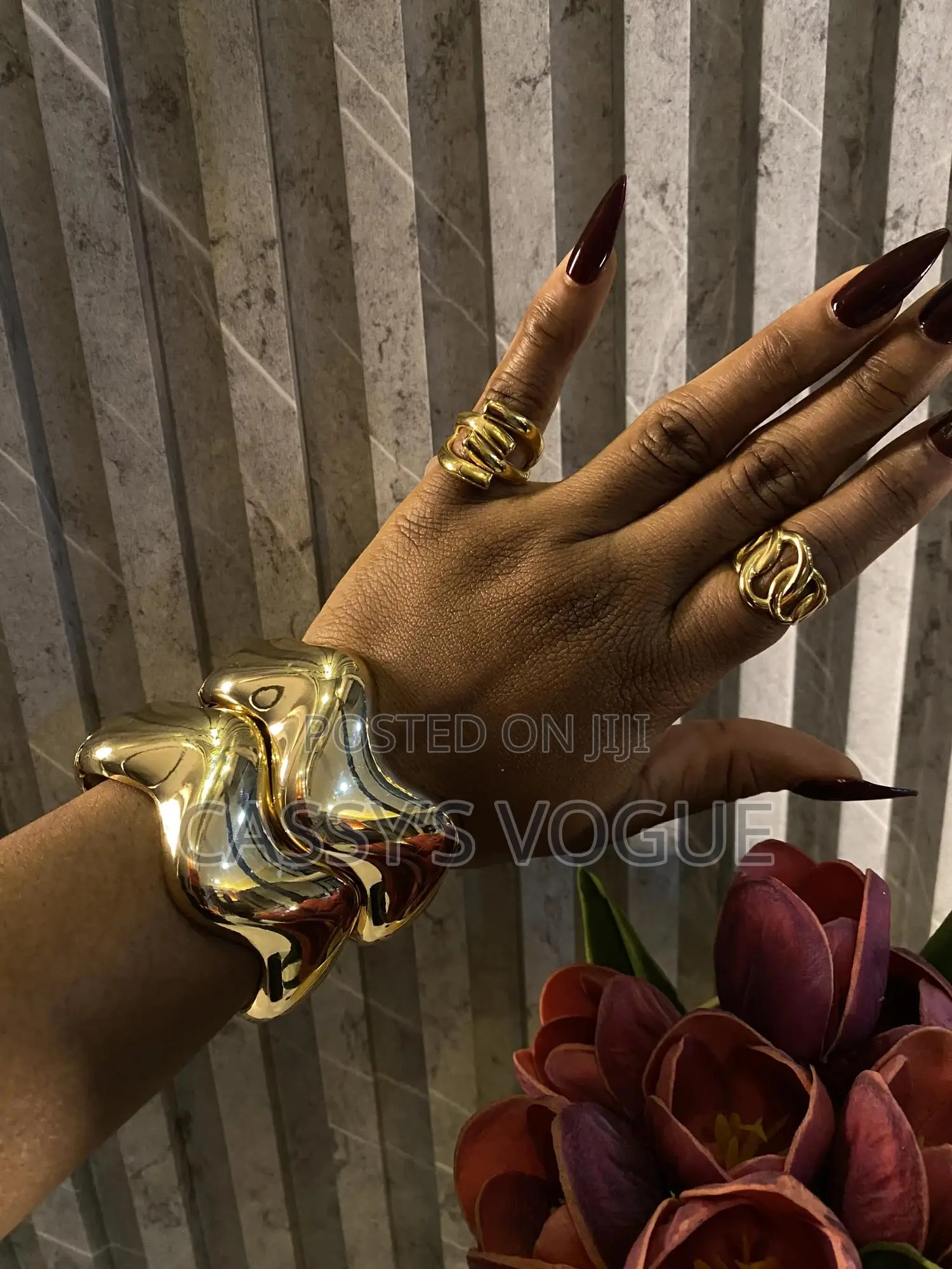 Chunky Luxury Bangles and Rings for Women - Luxury Piece in Benin City ...