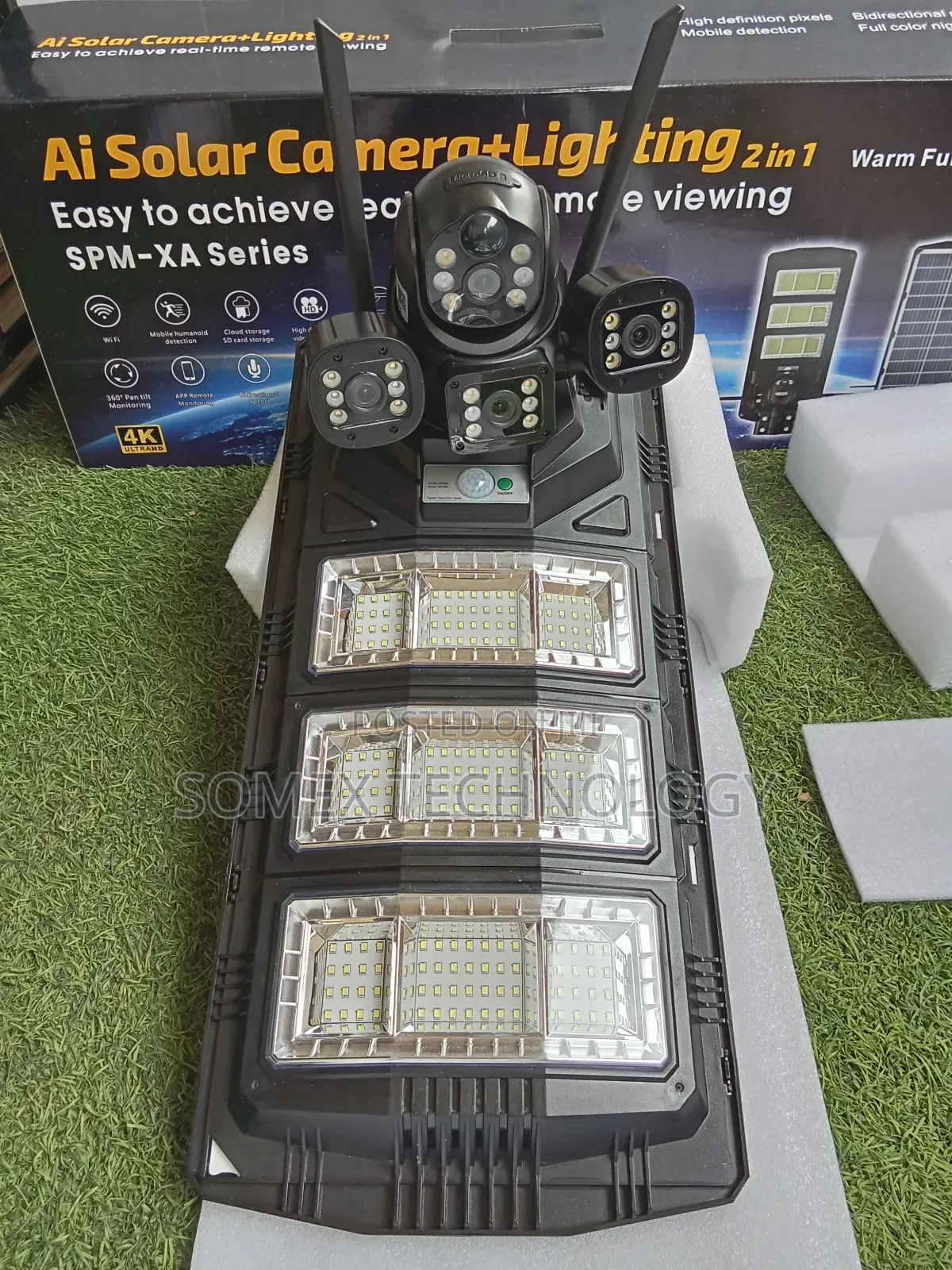 Ai Solar Light With 3lens Camera