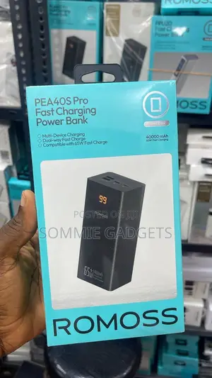 Romoss 65w 40000mah Pea40s Pro Laptop Power Bank