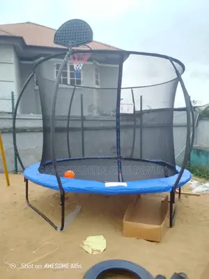 Trampoline With Basketball