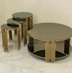 Center Table With 3 Side Stools 
