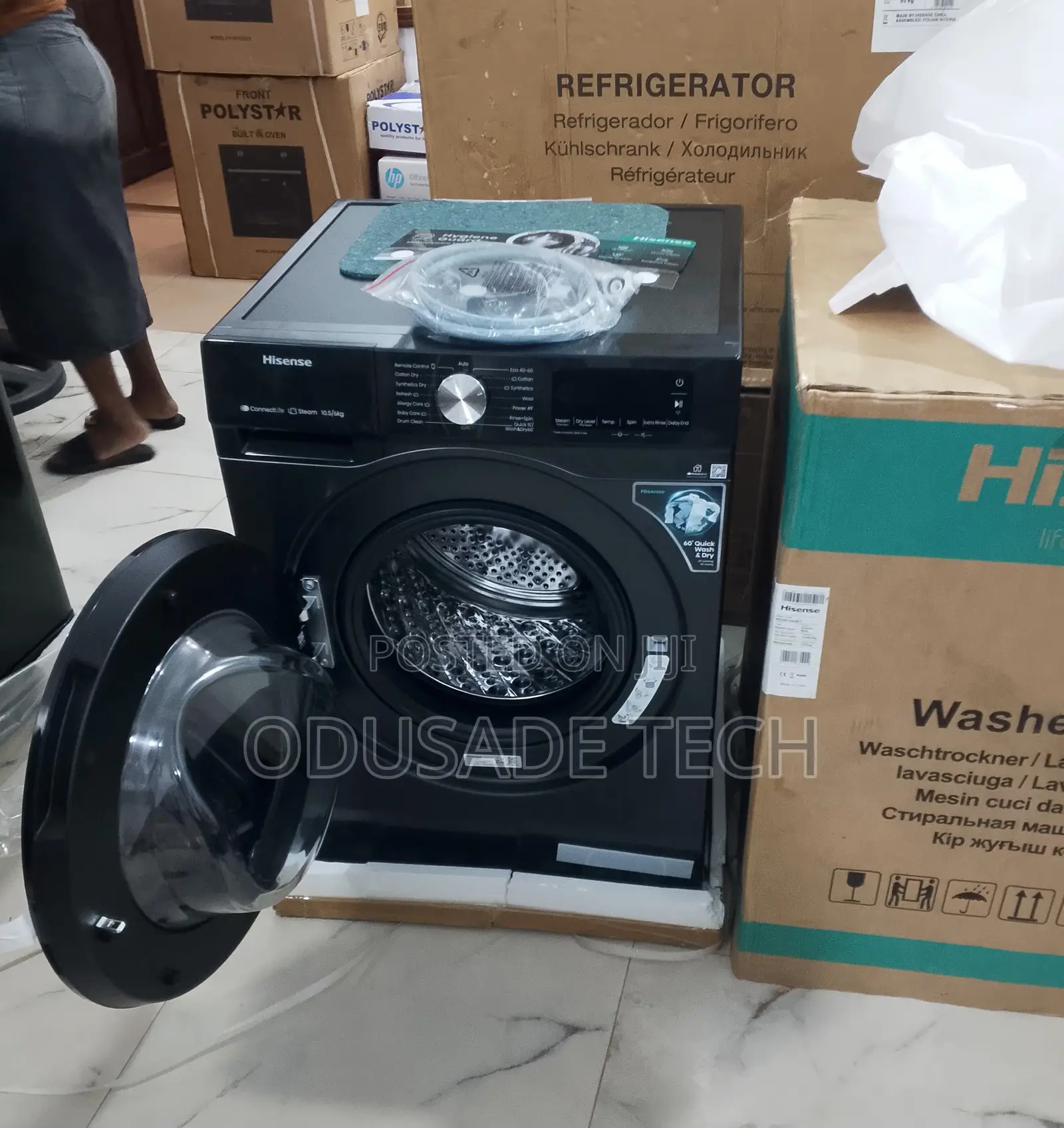 Hisense 10.5kg Front Load Washing Machine – Energy Saver