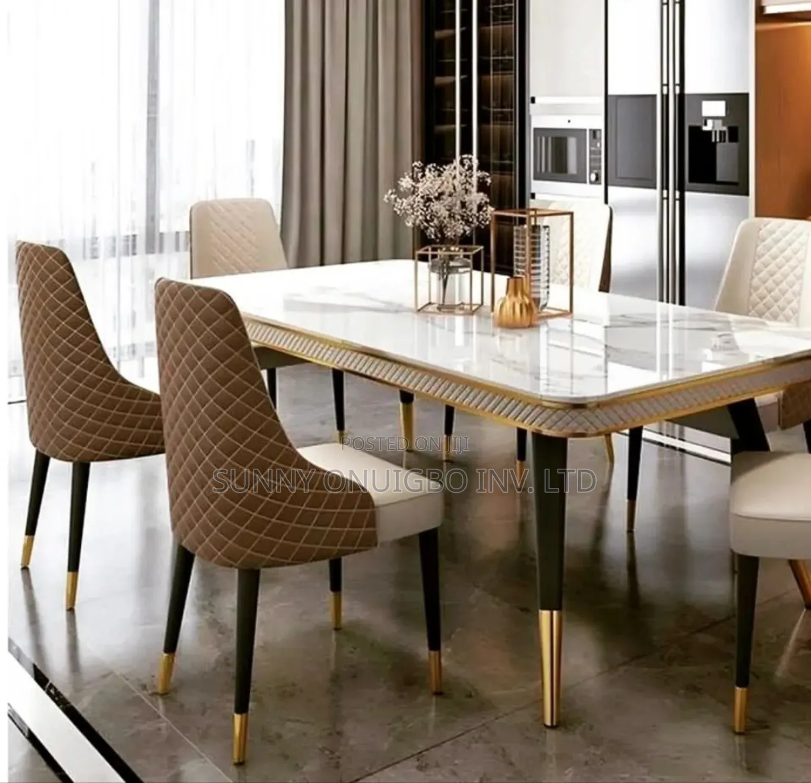 Luxury Dinning Set With 6 Chairs