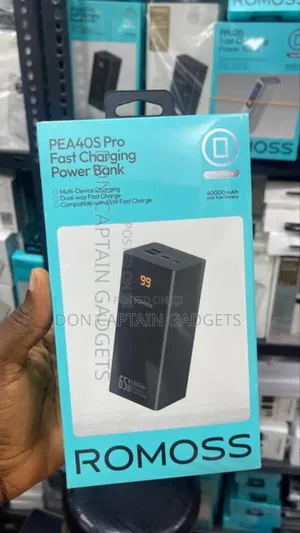Romoss Pea40s Pro 65w 40000mah Laptop Power Bank Fast