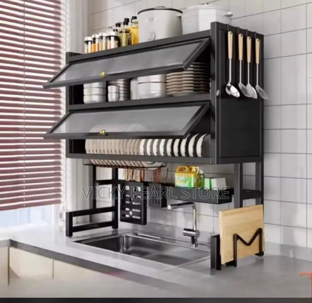 Double Layer Over the Sink Plate Rack