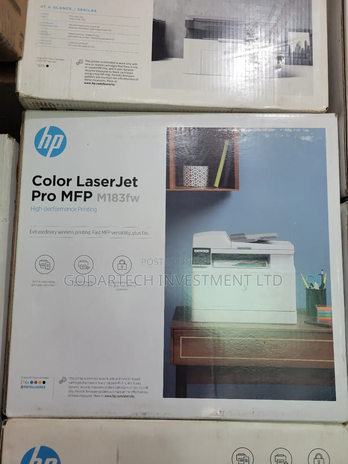 Hp Printer Color Laserjet Mfp 183fw