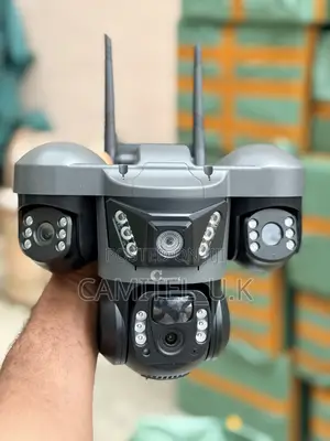 V380 Pro 3-Lens Solar Smart Security Camera