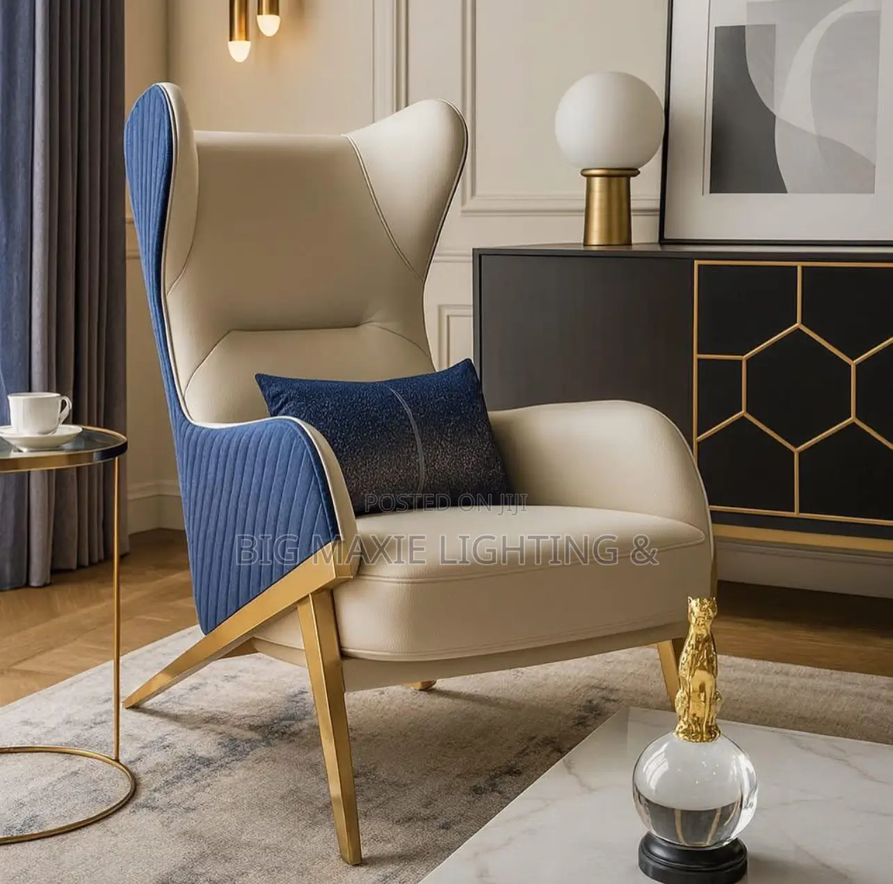 Modern Luxury Leather Sofa Chair