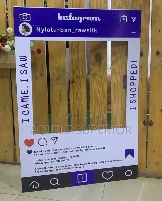 Instagram Frame Props Printing
