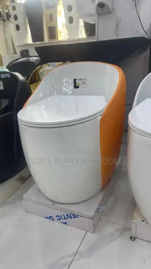 Pink and White Stand Alone Wc