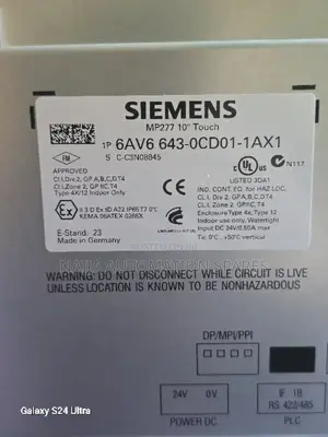 Siemens 6av6643-0cd01-1ax1 | Simatic Mp 277 10" Touch Panel