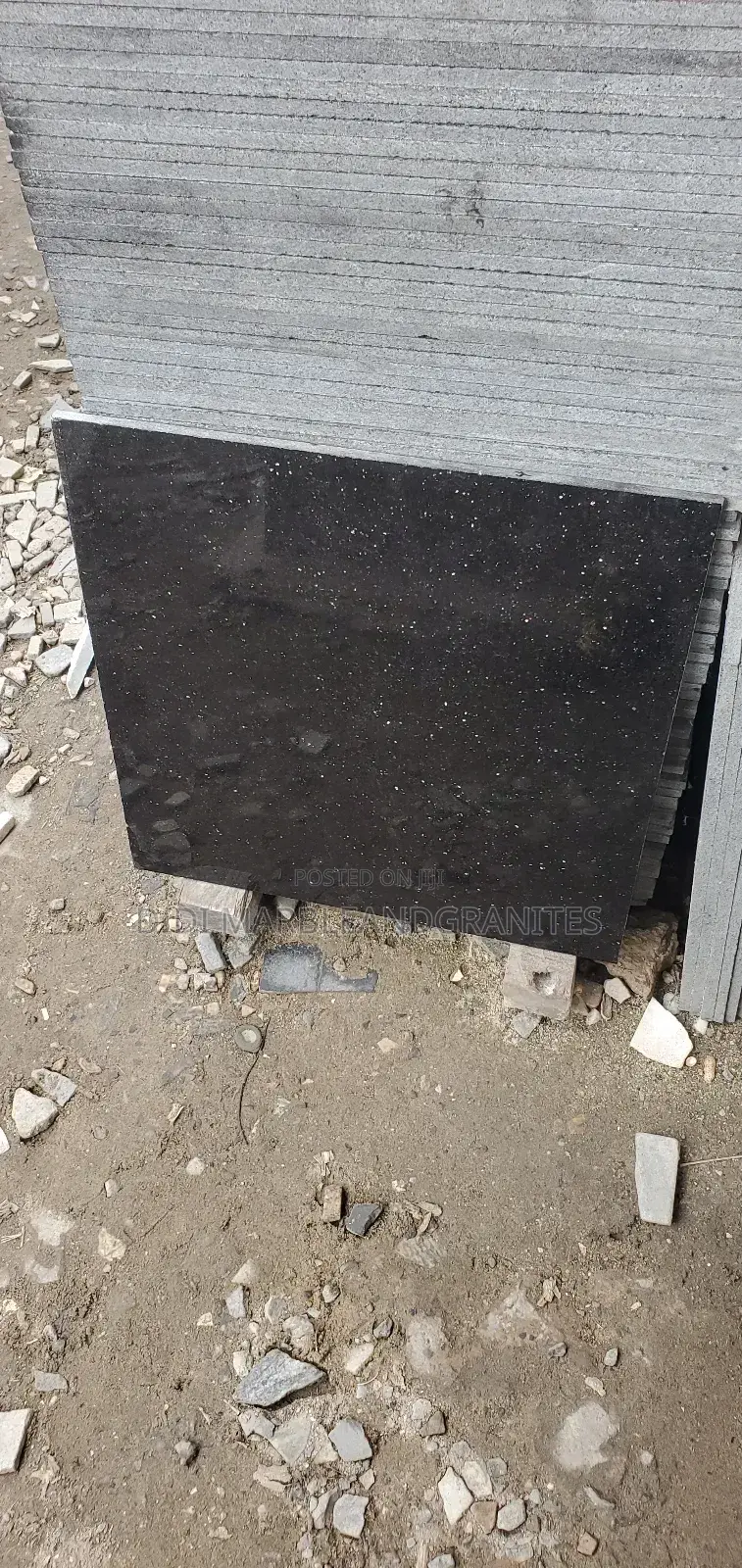 Black Galaxy Granite Tiles 60x60